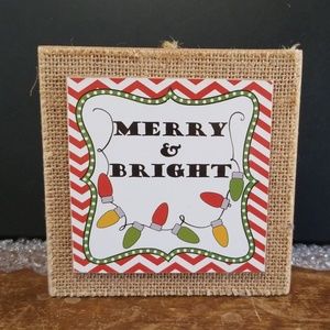 Merry & Bright Christmas wall decor